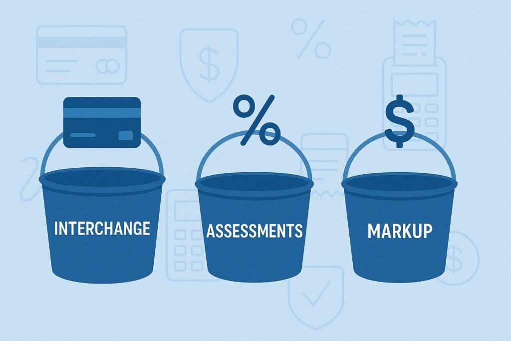 The Three Big Buckets of Fees: Interchange, Assessments, and Markup