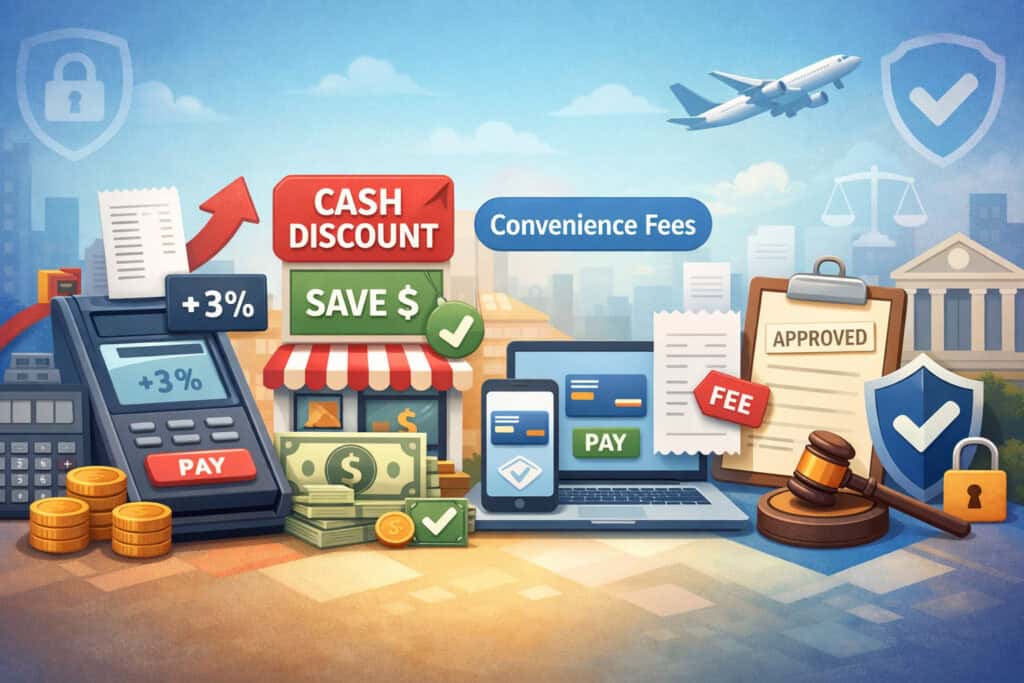 Surcharging, Cash Discount, Convenience Fees, and Compliance Transparency