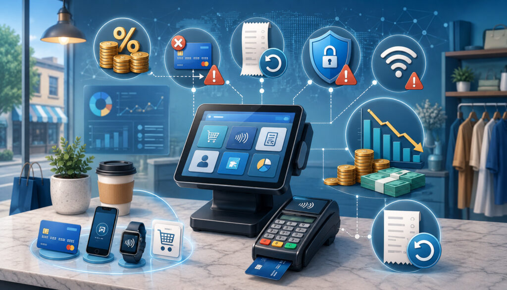 Small business payment processing challenges illustration