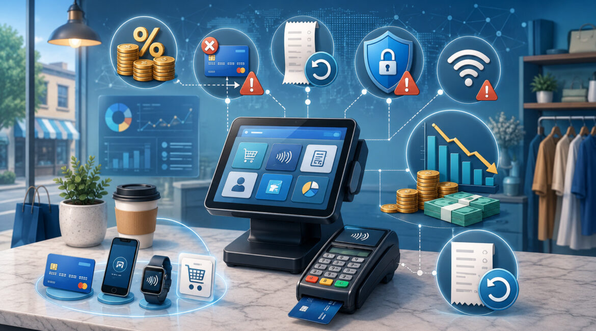 Small business payment processing challenges illustration