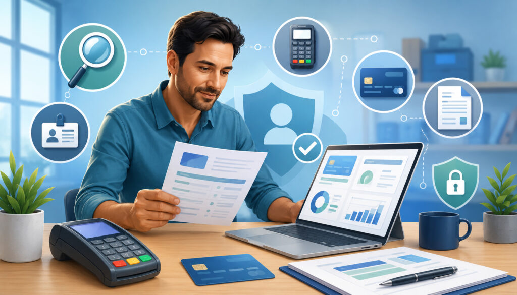 Merchant ID payment processing illustration