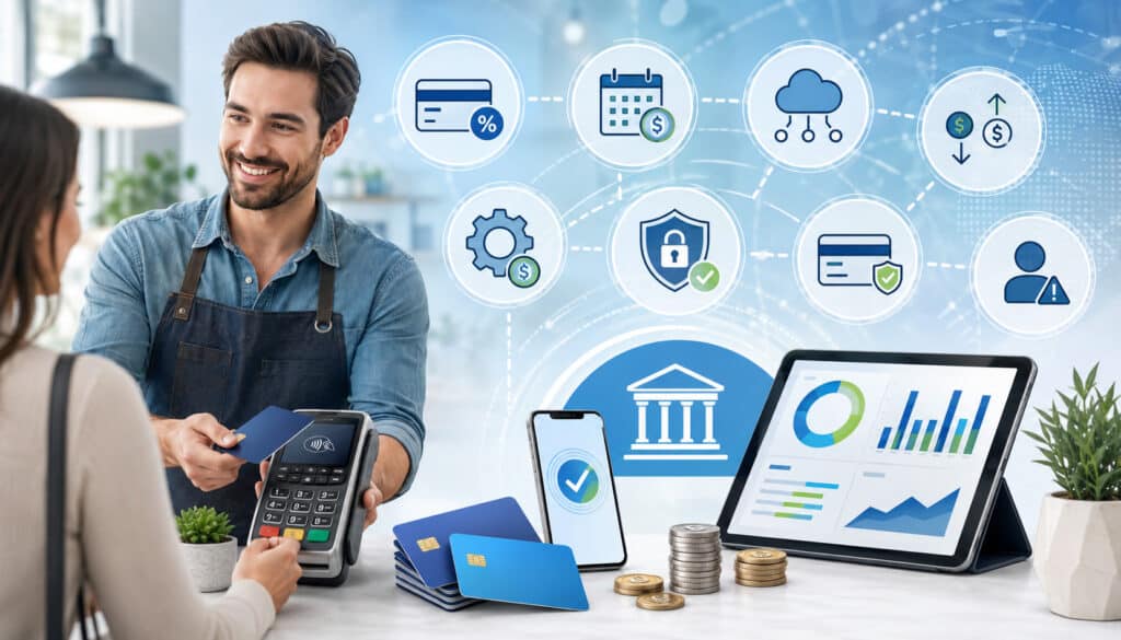 Common parts of merchant services pricing explained visually