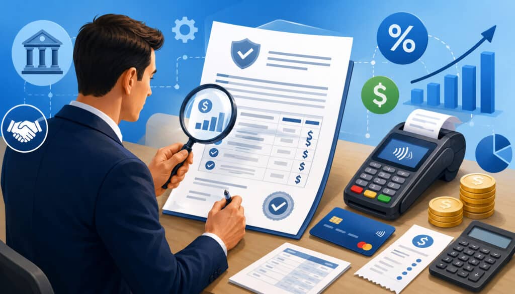 Pricing terms in merchant service contracts illustration