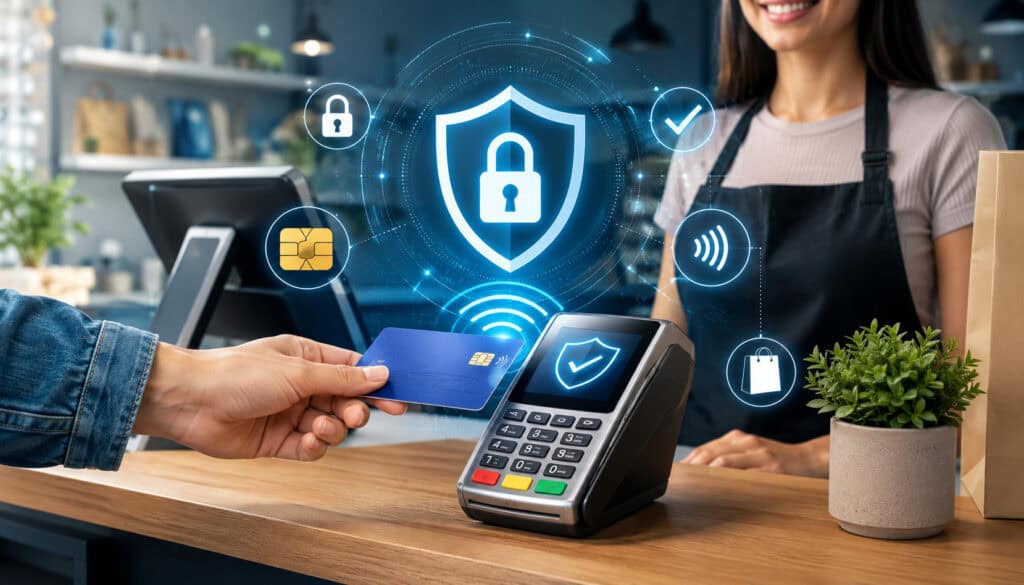 Secure card-present payment at checkout