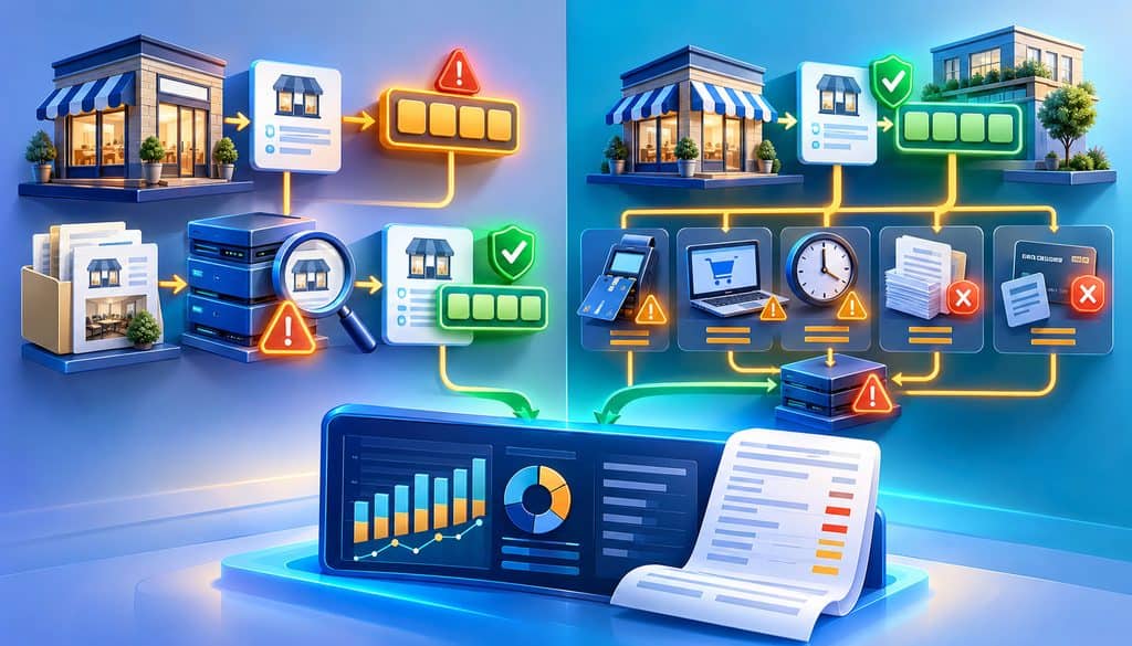 Wrong merchant category code compared with an interchange qualification downgrade causing higher processing costs